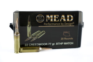 22 Creedmoor MEAD 77gr BTHP (20 rounds)